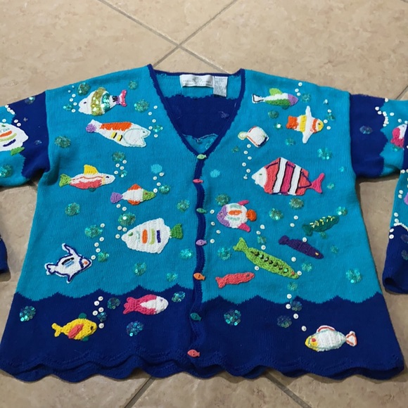 Vtg Design Options by Philip & Jane Gordon cardigan - Picture 13 of 16